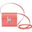 Portefeuille Hermès Cinhetic mini, rose été
