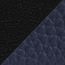 Reversible leather strap 32&nbsp;mm, noir/bleu nuit