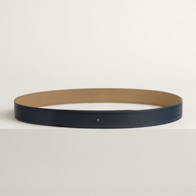 Reversible leather strap 32 mm