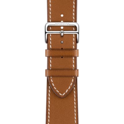 Apple watch hermès silver stainless steel case discount with single tour deployment buckle