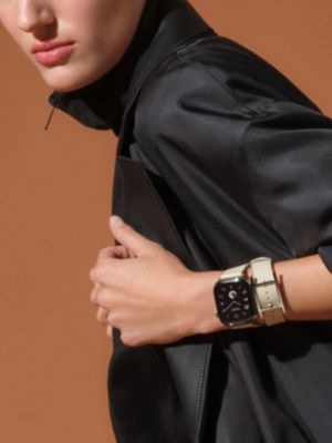 Series&nbsp;12 case & Band Apple Watch Hermès Double Tour 42&nbsp;mm Hapi, View: Worn, worn, view 2 of 4