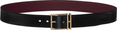 hermes belt black and silver
