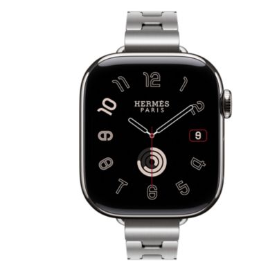Band Apple Watch Hermès Single Tour 42&nbsp;mm Grand H Fin, View: front, front, view 4 of 4