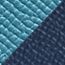 Reversible leather strap 38&nbsp;mm, new bleu jean/bleu navy, no stock