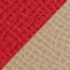 Reversible leather strap 38&nbsp;mm, trench/rouge radieux