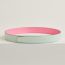 Reversible leather strap 38&nbsp;mm, vert peppermint/rose confetti