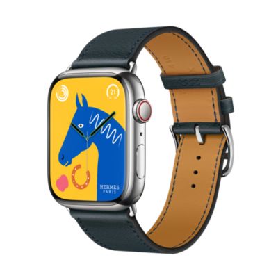 Band Apple Watch Hermès Single Tour 45 mm | Hermès Canada