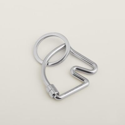 Hermès Bicolor Swift Apple AirTag Key Ring