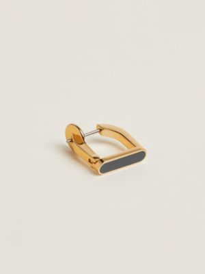 Mono boucle d'oreille Etrier, Vue: Vue de dos, back, vue 3 sur 3