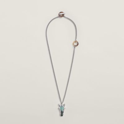 【HERMES】存在感 個性的デザイン☆Destrier Mineraleペンダント Destrier Minerale necklace | Hermès Finland