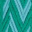 Sangle Zigzag 25&nbsp;mm bag strap, bleu du Nord/vert Véronèse/bleu du Nord