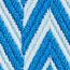 Sangle Zigzag 50&nbsp;mm bag strap, bleu hydra/bleu brume/noir