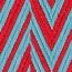 Sangle Zigzag 50&nbsp;mm bag strap, rouge de cœur/bleu du Nord/rouge de cœur