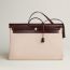 Herbag Zip cabine bag, écru/beige/rouge sellier