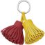 Carmen Uno-Dos key ring, lime/rouge grenat