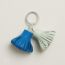Carmen key ring, vert fizz/bleu Zanzibar