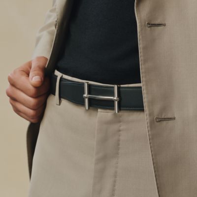 ブラック - メンズ カーフレザーベルトコレクション | Hermès