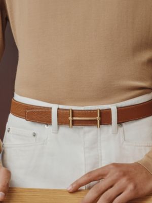Boucle de ceinture H d'Ancre & Cuir de ceinture réversible 32&nbsp;mm, Vue: Vue portée, worn, vue 3 sur 4