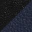 Reversible leather strap 38&nbsp;mm, noir/bleu nuit