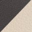 Reversible leather strap 38&nbsp;mm, graphite/craie