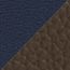 Piel de cinturón reversible 38&nbsp;mm, bleu marine/écorce