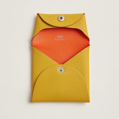 小物 HERMES BASTIA VERSO HERMES Bastia Verso coin purse Chevre leather Rose confetti Sesame