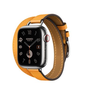 Apple Watch Hermes シリーズ6 MJ493J/A GPS＋Cellularモデル 44mm レザーベルト オレンジ ラバーベルト アップルウォッチ 付属有