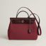 Herbag Zip 31 laque bag, rouge H/rouge sellier/rouge sellier, no stock