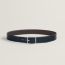 Quentin 32 reversible belt, bleu marine/écorce