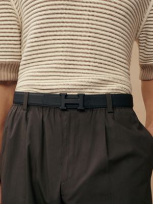 H 벨트 버클 & 리버서블 가죽 스트랩 32mm, 보기: 이미지: 제품 착용 이미지, worn, 3개 중 3번째 보기