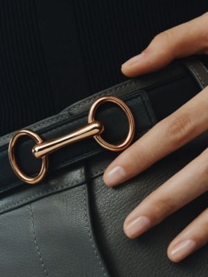 ベルトバックル 《エリタージュ》 & レザーベルト（キット） 24, イメージ: 着用例, worn, ビュー3の3