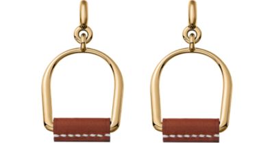 【HERMES】Heritage Equestre Etrier earrings, large model HERMES Heritage Equestre Etrier GM Accessories Small items