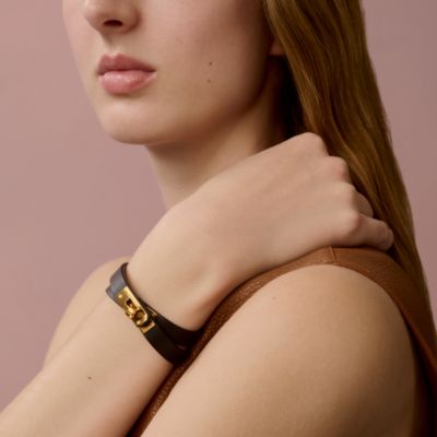 レザー - ブラック - レディス, ファッションジュエリー, ブレスレット