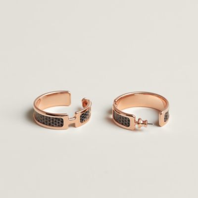 HERMES∽Olympe earrings オランプ リザード∽パリ本店速達'にて 081905CD1B_front_wm_2