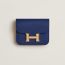 Portefeuille Constance Slim, bleu saphir
