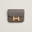 Constance Slim wallet, gris étain