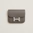 Constance Slim wallet, gris étain