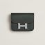 Constance Slim bicolor wallet, vert mangrove