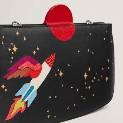 超人気HERMES ブラック ショルダーバッグ HERMES◇エルメス/シティスライドMM/スウィフト/ショルダー