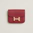 Constance Slim wallet, rouge grenat