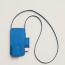 Hermèsway phone case, bleu hydra/deep blue/rose darling