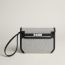 Pochette Kelly dépêches 25, écru/noir/noir