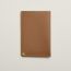 H Sellier card holder, gold/jaune citron