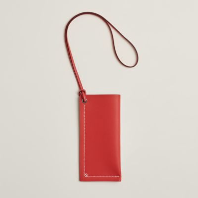 HERMES レッド 六角形 ミニ財布 HERMES レッド 六角形 ミニ財布 SV金具財布 | HERMES