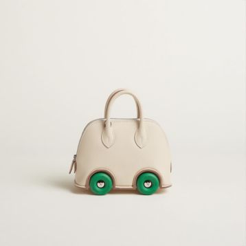 希少【HERMES】レッド レザー BOLIDE レザータグ ハンドバッグ マドレーヌレザー レッド - レディーストップハンドル
