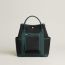 Garden Party pockets vertical bag, noir/vert cyprès