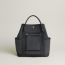 Garden Party pockets vertical bag, carbone/noir