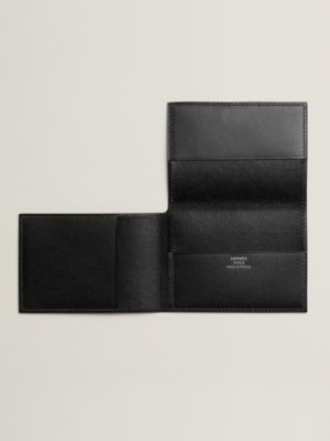 Guernesey card holder - Black | Hermès USA