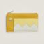 Crocodile Compact card holder, cumin/limoncello/mushroom