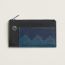 Crocodile Compact card holder, noir/bleu navy/deep blue